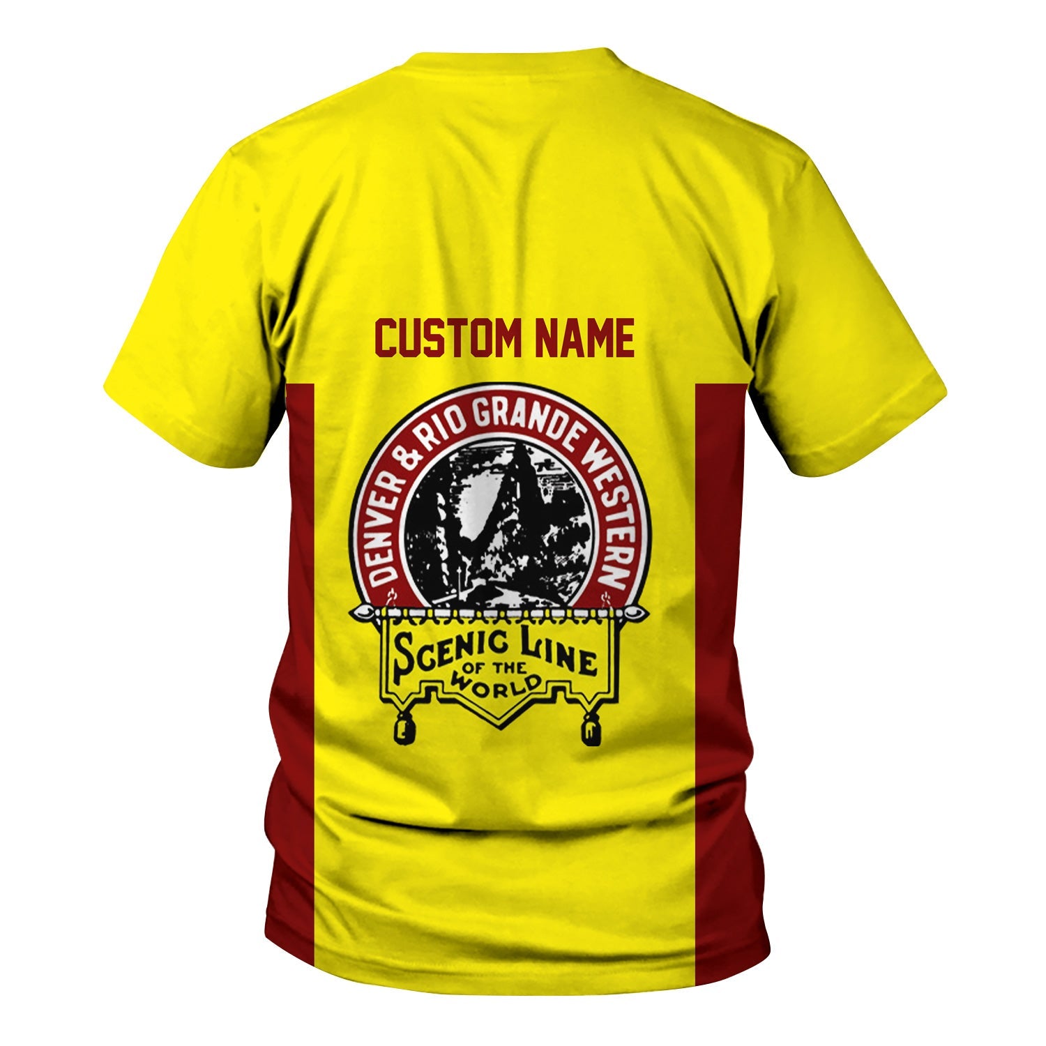 Railspirit Custom Name Denver and Rio Grande Western Railroad T Shirt Yes I Need All Those Train Printed Shirt