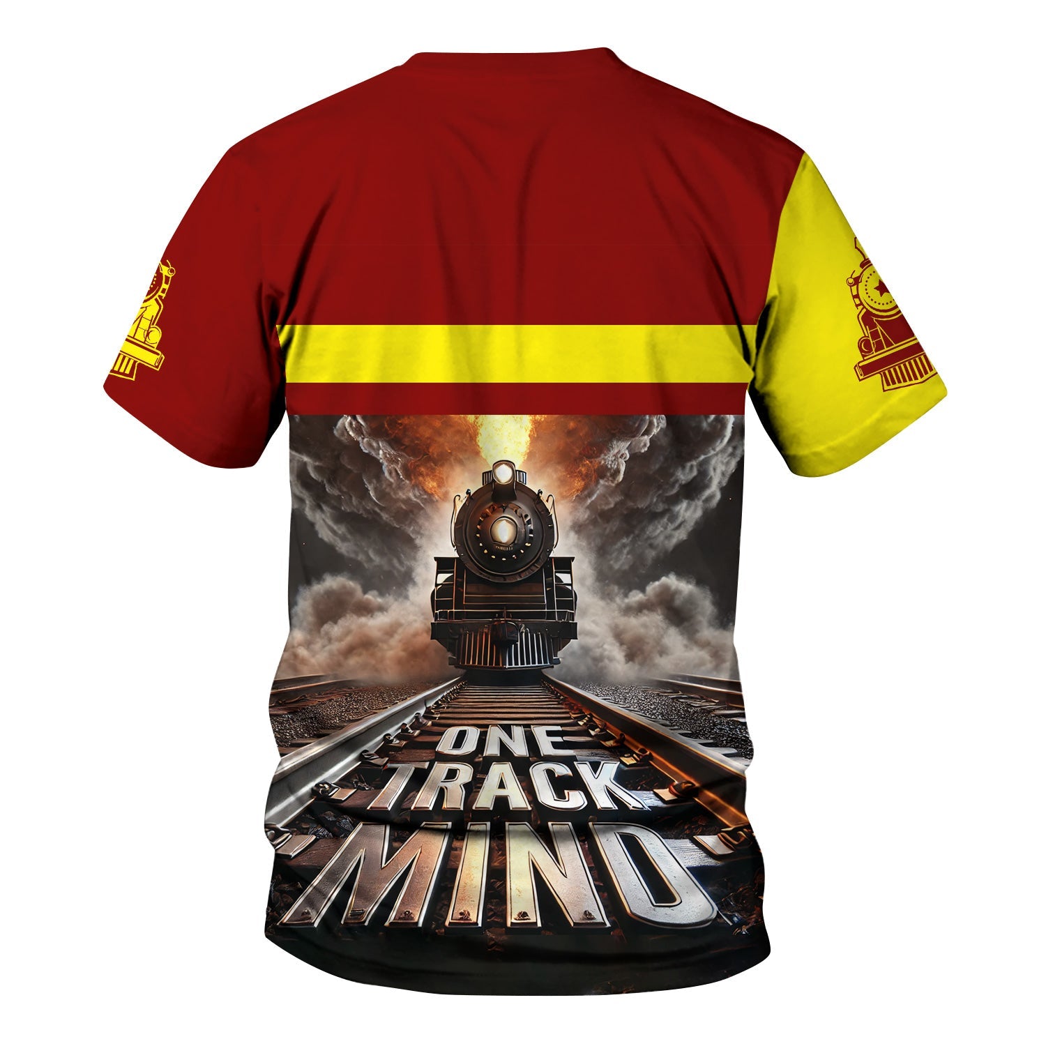 Railspirit Personalized Denver and Rio Grande Western Railroad T Shirt One Track Mind Train Printed Shirt