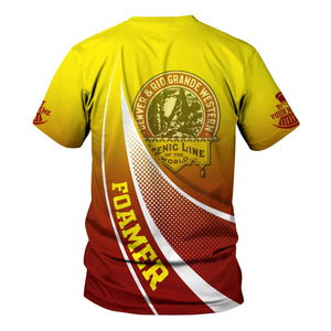 Railspirit Personalized Denver and Rio Grande Western Railroad T-Shirt Railway-Themed Style Shirt Gift Idea For Trainspotter