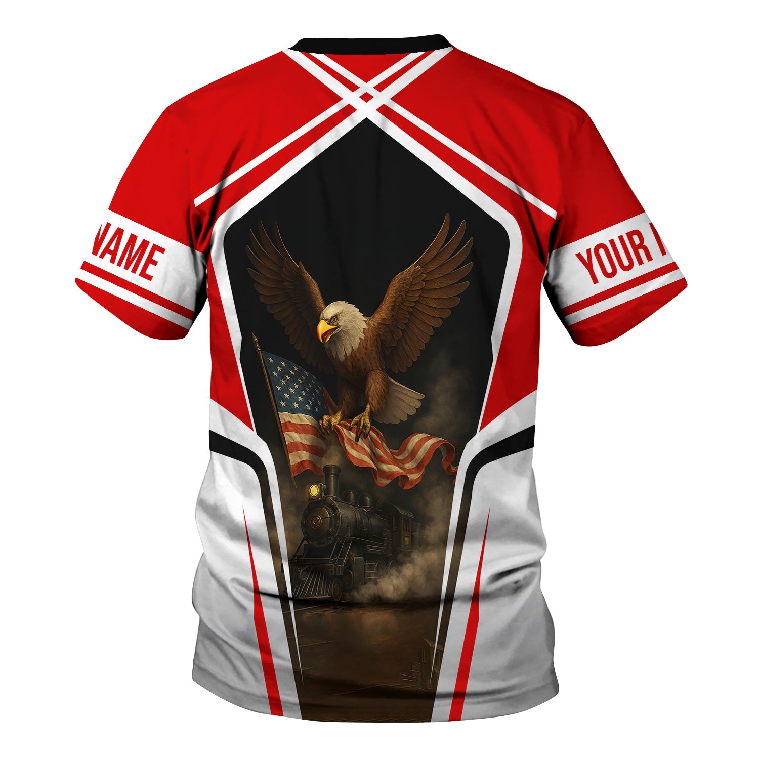 Railspirit Personalized Missouri Pacific Railroad T Shirt American Eagle Vintage Train Shirt