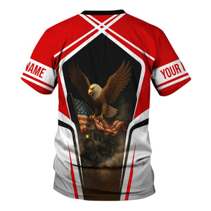 Railspirit Personalized Missouri Pacific Railroad T Shirt American Eagle Vintage Train Shirt