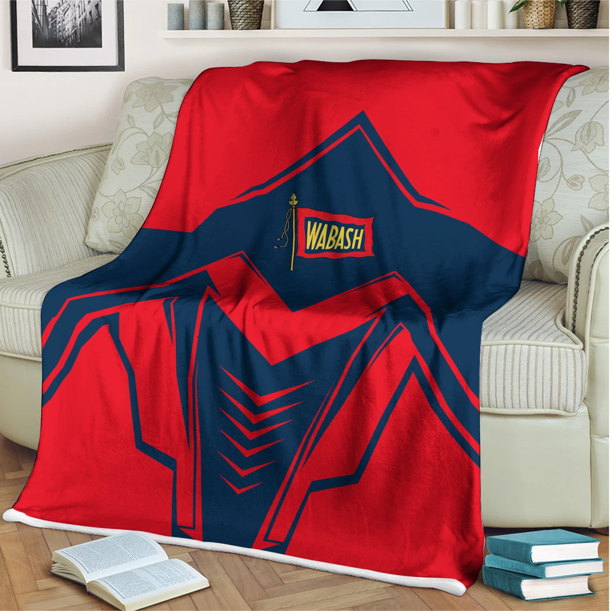 Railspirit Wabash Railroad Blanket Railway Trainspotter Style Blanket Gift Idea For Foamers