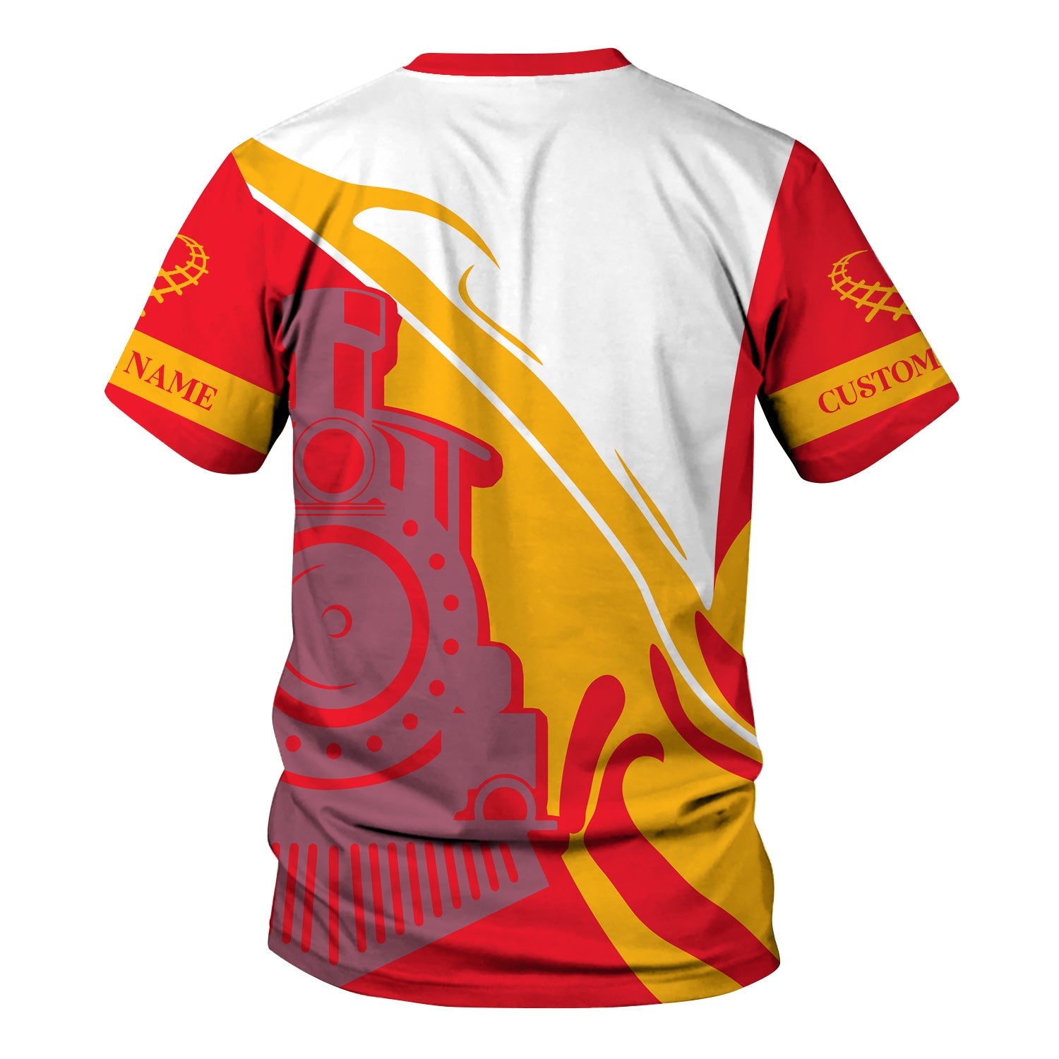 Railspirit Personalized Wabash Railroad T-Shirt Flame-Inspired Style Shirt Gift Idea For Train Lovers