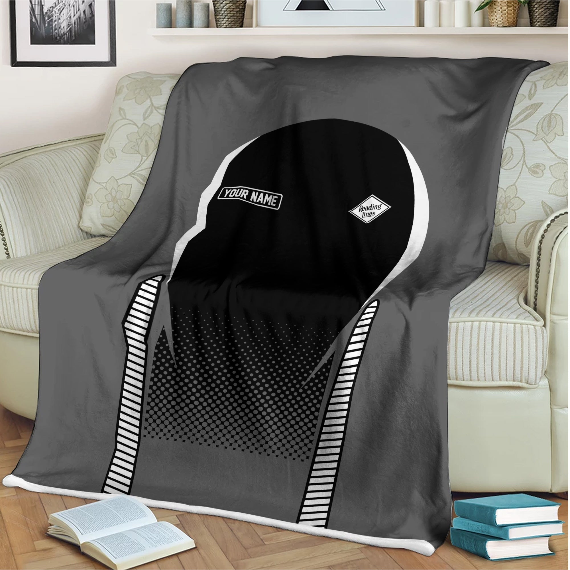 Railspirit Personalized Reading Railroad Blanket Train Blanket Gift Idea For Train Lover