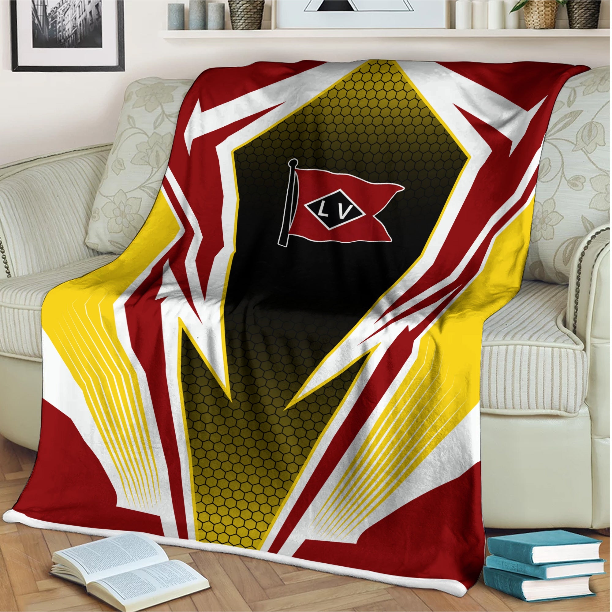 Railspirit Lehigh Valley Railroad Blanket Lightning Graphic Style Blanket Gift Idea For Train Lover