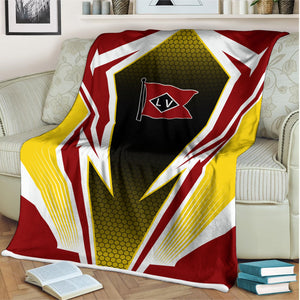Railspirit Lehigh Valley Railroad Blanket Lightning Graphic Style Blanket Gift Idea For Train Lover