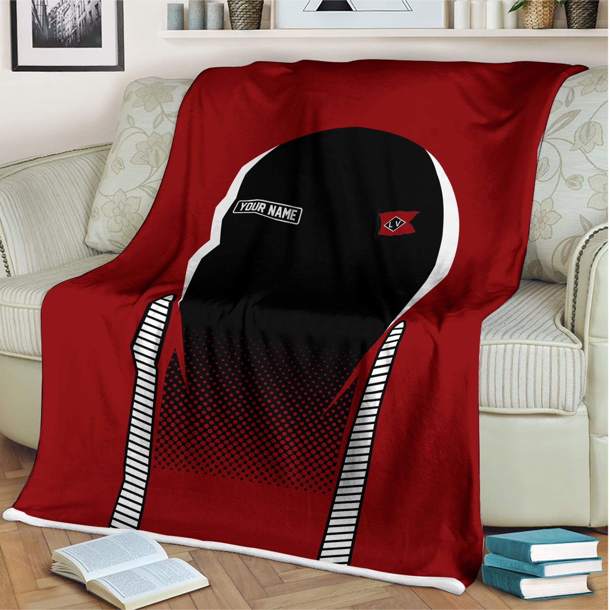 Railspirit Personalized Lehigh Valley Railroad Blanket Train Blanket Gift Idea For Train Lover