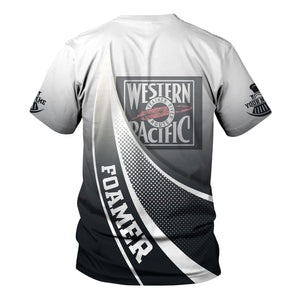 Railspirit Personalized Western Pacific Railroad T-Shirt Railway-Themed Style Shirt Gift Idea For Trainspotter