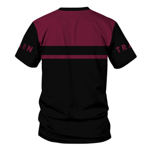 Railspirit Personalized Boston and Maine Railroad T Shirt Train Ticket American Locomotive Printed Train