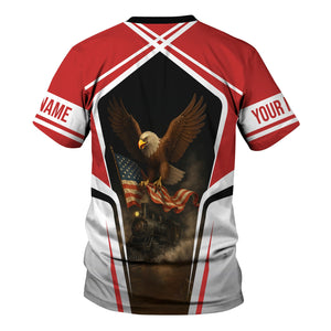 Railspirit Personalized Louisville and Nashville Railroad T Shirt American Eagle Vintage Train L&N Shirt