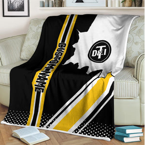 Railspirit Personalized Detroit Toledo And Ironton Railroad Blanket Vintage All Over Printed Blanket
