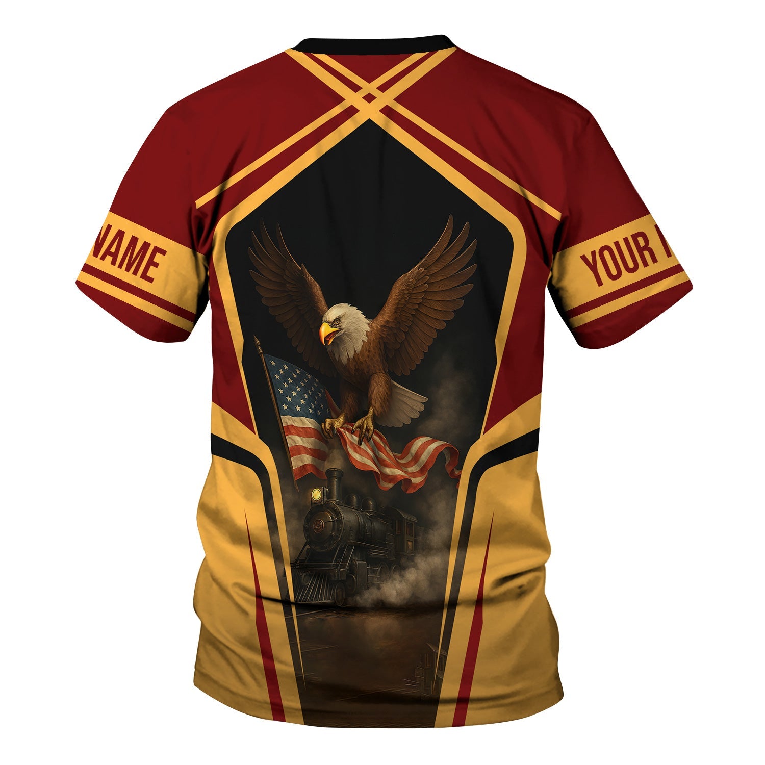 Railspirit Personalized Duluth, Missabe, & Iron Range Railroad T Shirt American Eagle Vintage Train Shirt