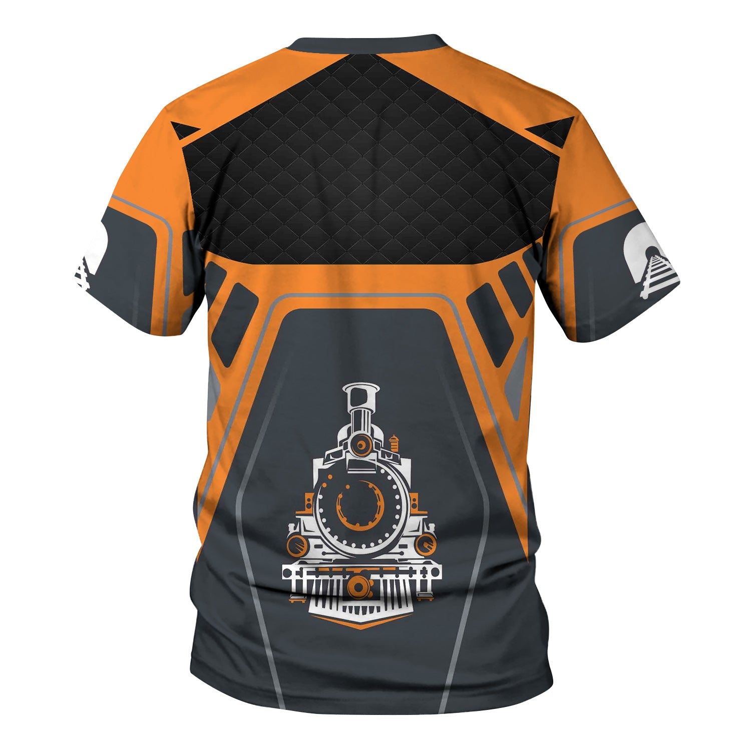 Railspirit Personalized BNSF Railway T-Shirt Steam Locomotive Engine Graphic Train Shirt All Over Print