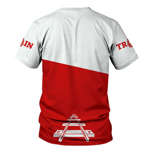 Railspirit Personalized The Chief Santa Fe Railroad T Shirt One Track Mind Unisex Train Shirt Gift Idea For Train Lover