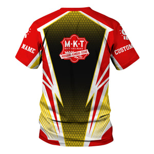 Railspirit Personalized Katy Railroad T-Shirt Lightning Graphic Style Shirt Gift Idea For Train Lover