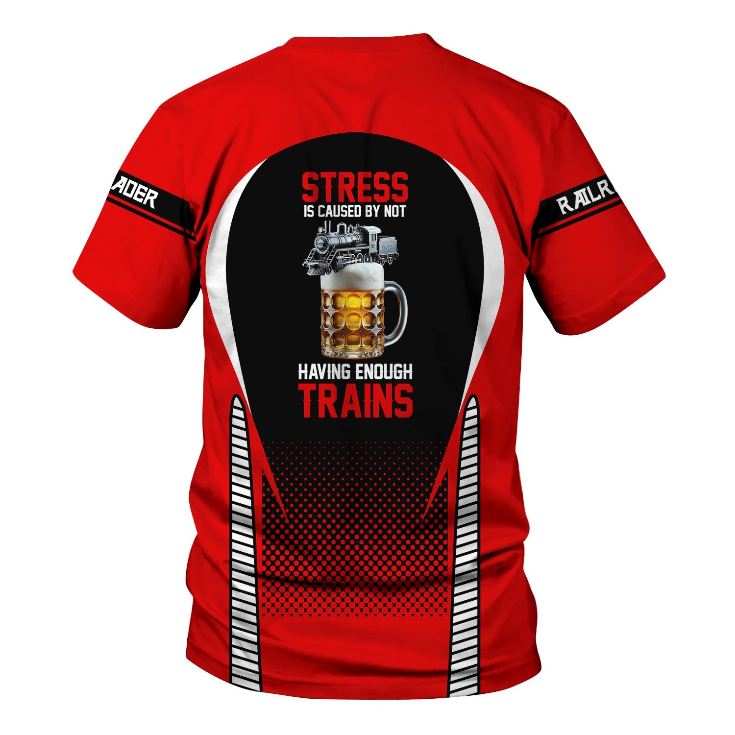 Railspirit Personalized Katy Railroad T Shirt Stress Is Caused By Not Having Enough Trains Shirt All Over Print