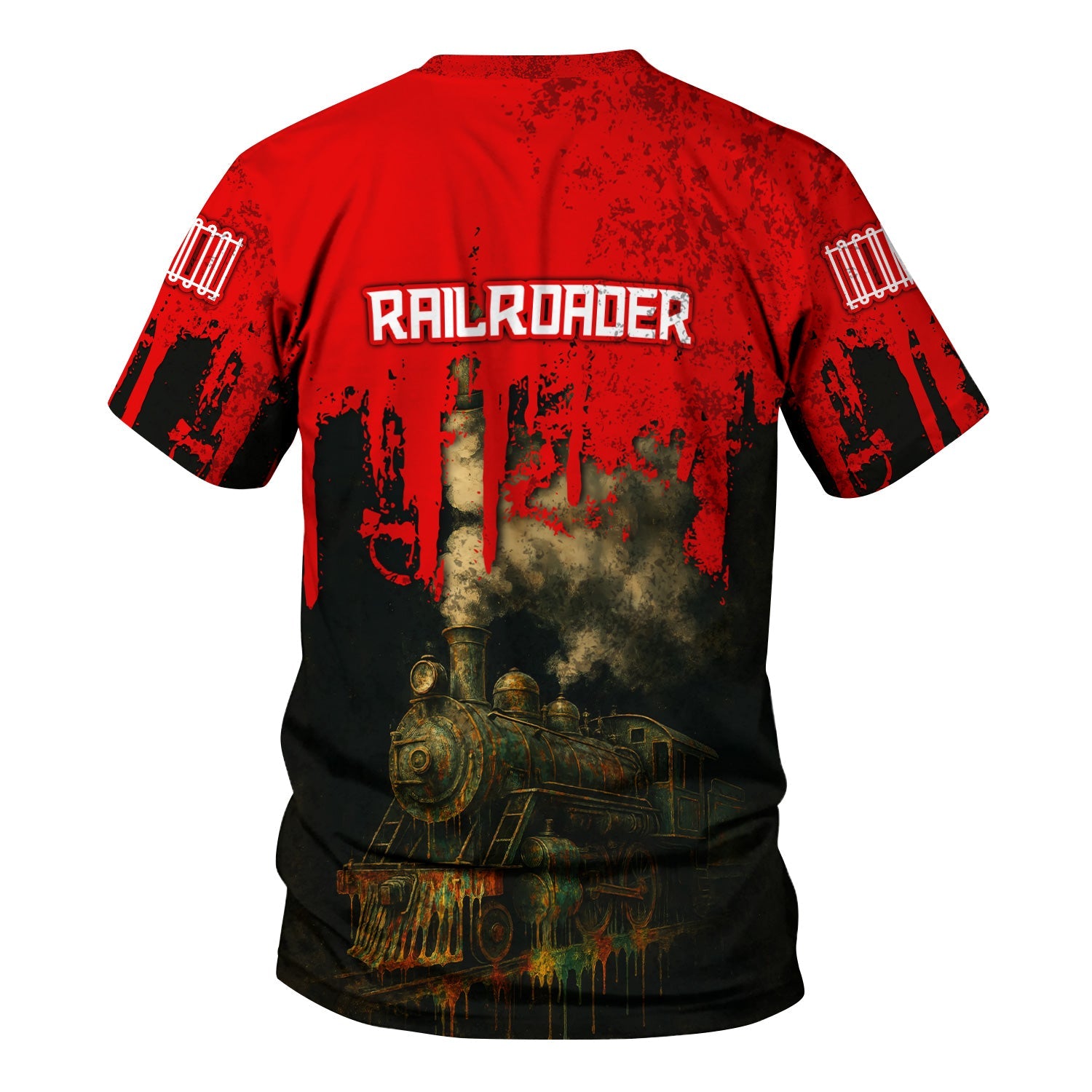 Railspirit Personalized Katy Railroad T-Shirt Vintage Train Art Style Shirt For Locomotive Fans