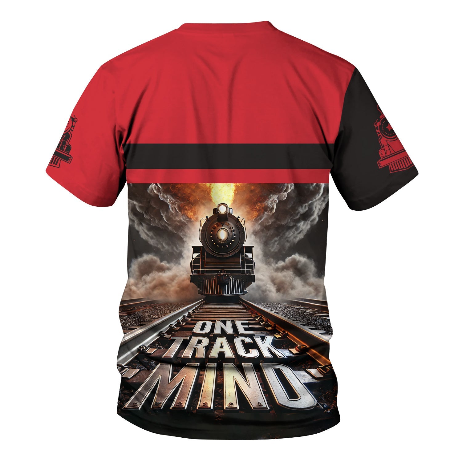 Railspirit Personalized Pacific Electric Railroad T Shirt One Track Mind Train Printed Shirt