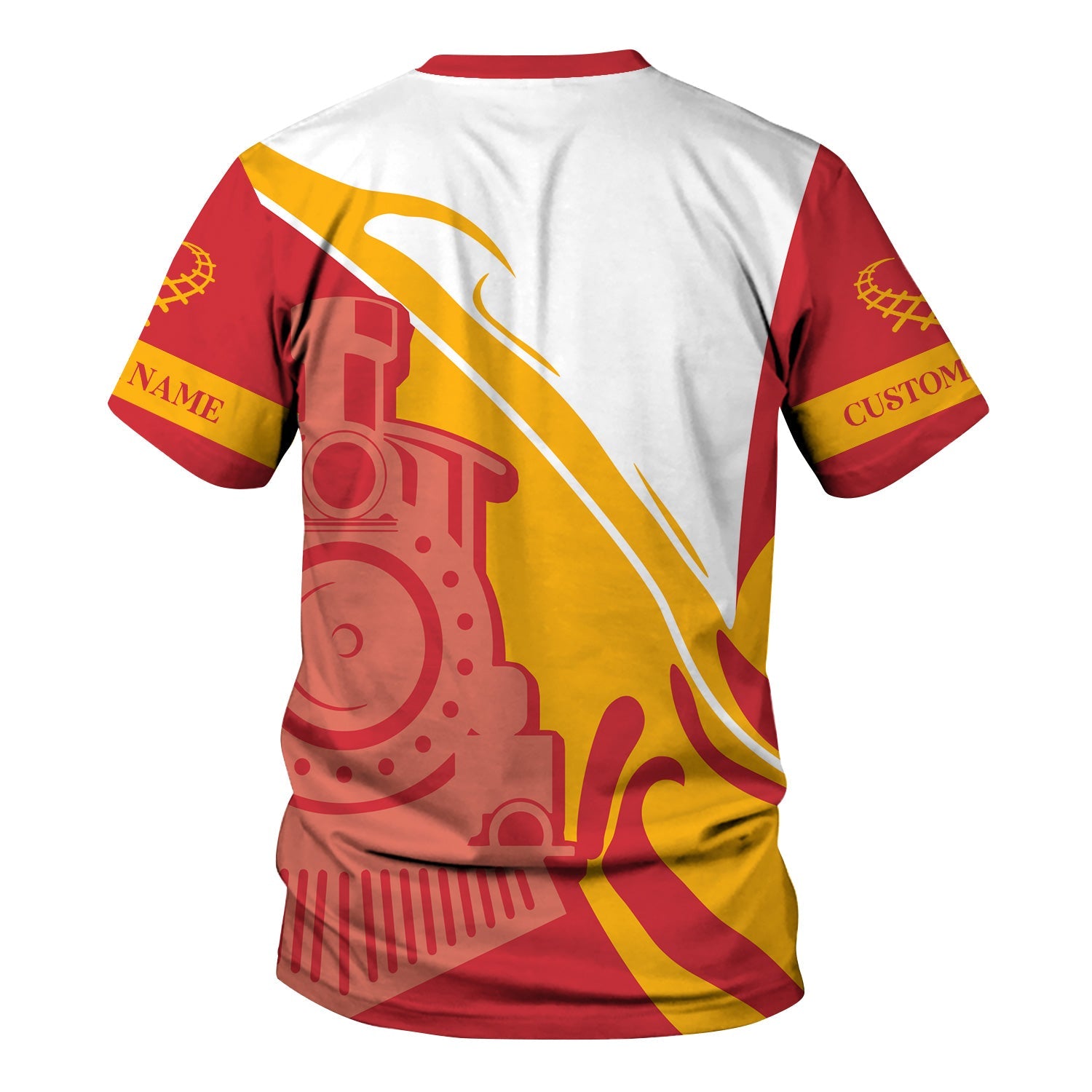 Railspirit Personalized Pacific Electric Railroad T-Shirt Flame-Inspired Style Shirt Gift Idea For Train Lovers