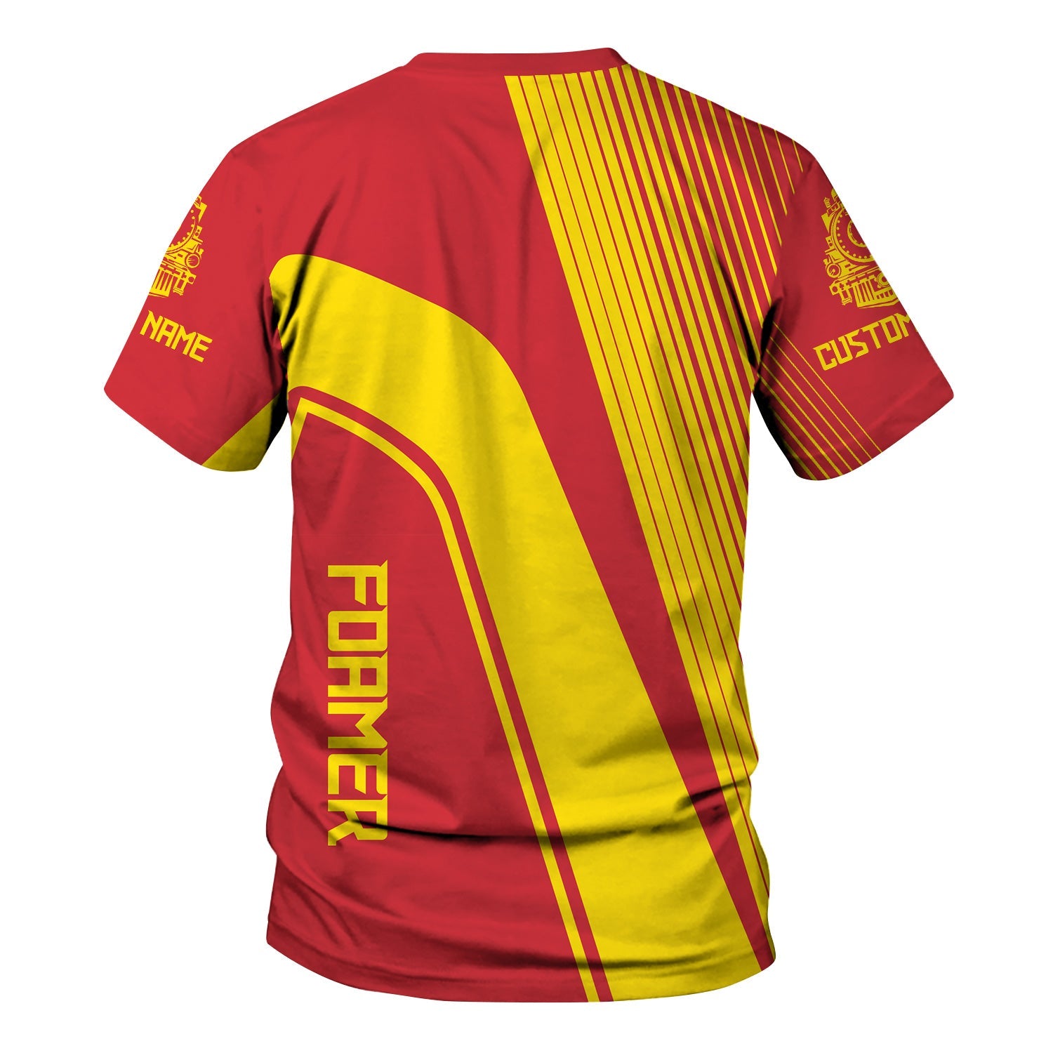 Railspirit Personalized Pacific Electric Railroad T-Shirt Vibrant Striking Style Shirt For Rail Enthusiasts