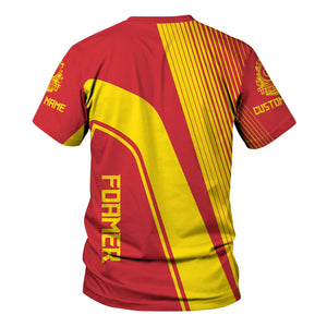 Railspirit Personalized Pacific Electric Railroad T-Shirt Vibrant Striking Style Shirt For Rail Enthusiasts