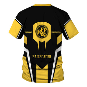 Railspirit Personalized Richmond, Fredericksburg And Potomac Railroad T-Shirt Custom Year Railroader Shirt Gift Idea For Train Lover