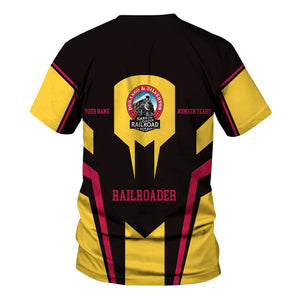 Railspirit Personalized Durango And Silverton Narrow Gauge Railroad T-Shirt Custom Year Railroader Shirt Gift Idea For Train Lover