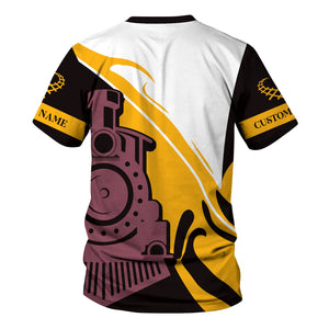 Railspirit Personalized Durango And Silverton Narrow Gauge Railroad T-Shirt Flame-Inspired Style Shirt Gift Idea For Train Lovers