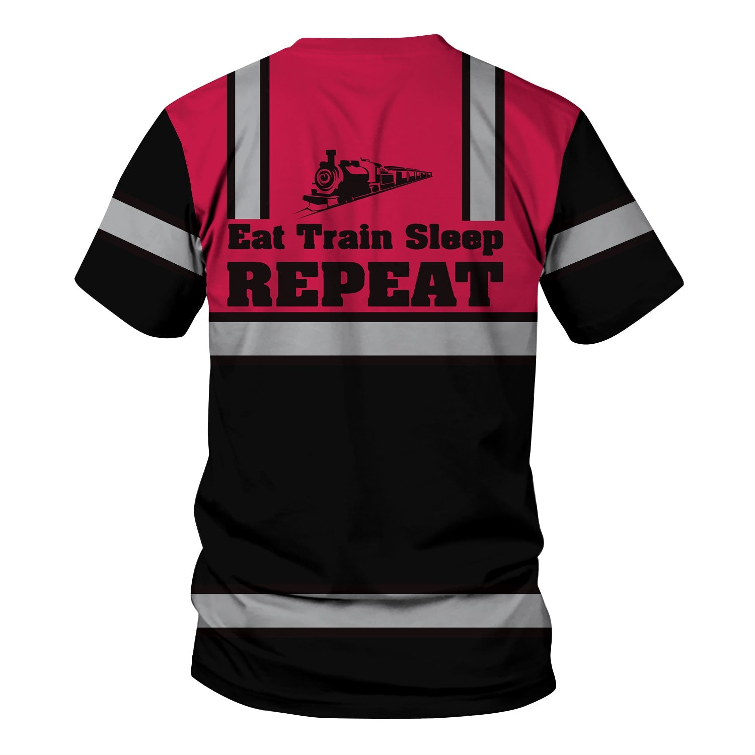 Railspirit Custom Name Durango And Silverton Narrow Gauge Railroad T Shirt Eat Train Sleep Repeat Printed Train Shirt