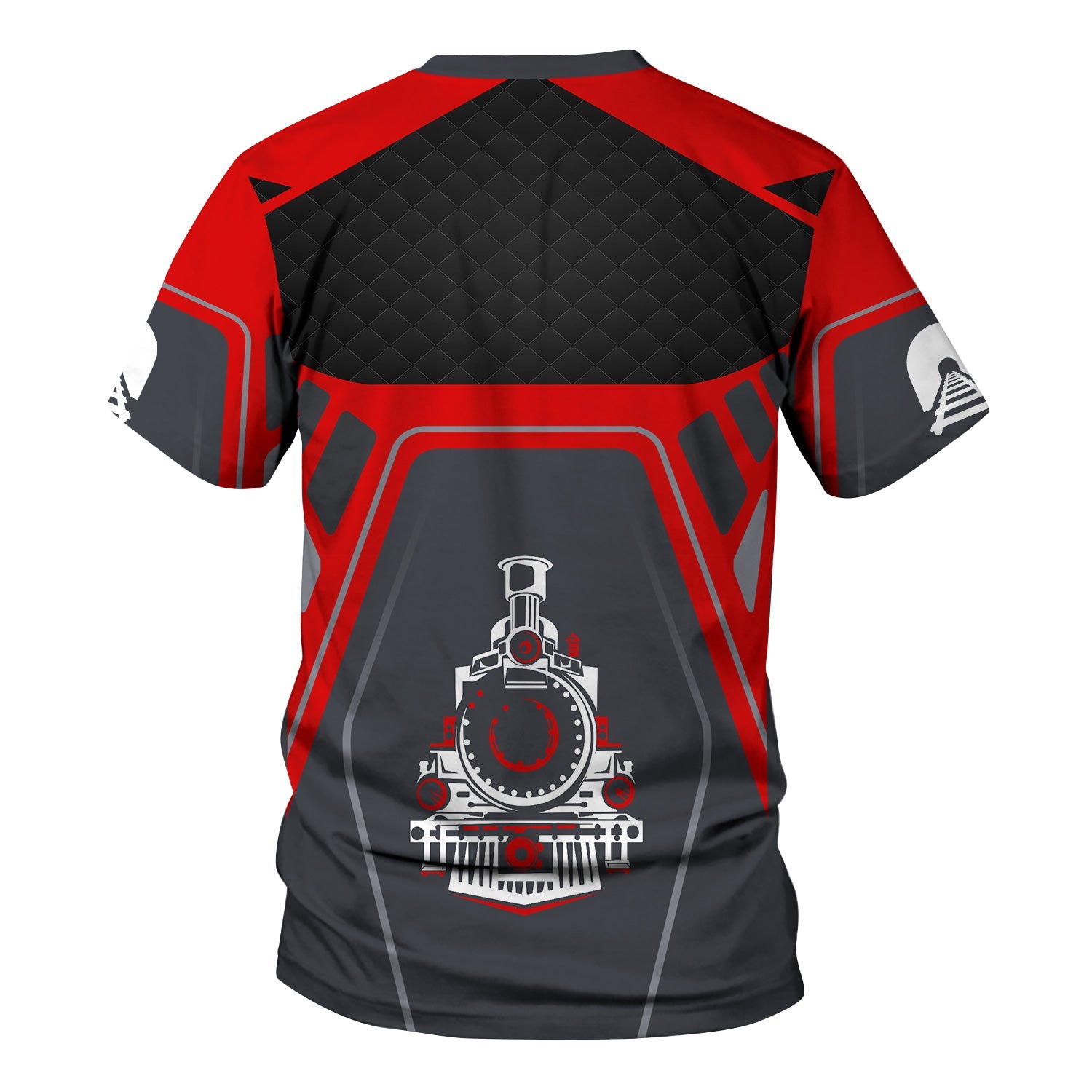 Railspirit Personalized Monongahela Railroad T-Shirt Steam Locomotive Engine Graphic Train Shirt All Over Print