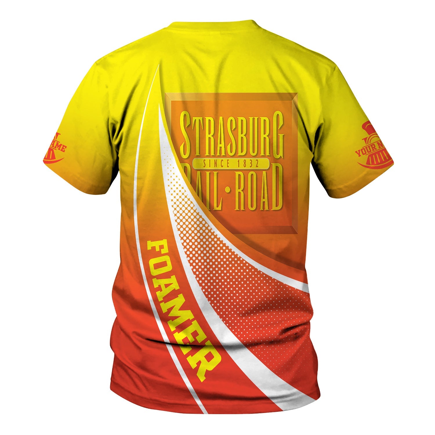 Railspirit Personalized Strasburg Railroad T-Shirt Railway-Themed Style Shirt Gift Idea For Trainspotter