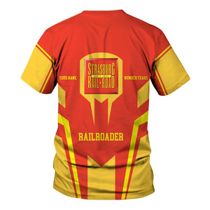 Railspirit Personalized Strasburg Railroad T-Shirt Custom Year Railroader Shirt Gift Idea For Train Lover