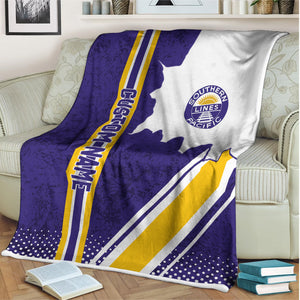 Railspirit Personalized Southern Pacific Railroad Blanket Vintage All Over Printed Blanket