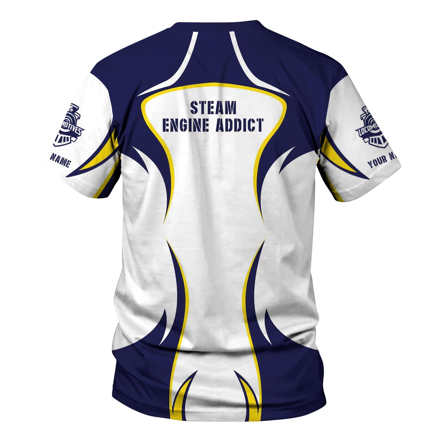 Railspirit Personalized CSX Transportation Railroad T-Shirt Distinctive Flame Style Shirt For Steam Engine Addict