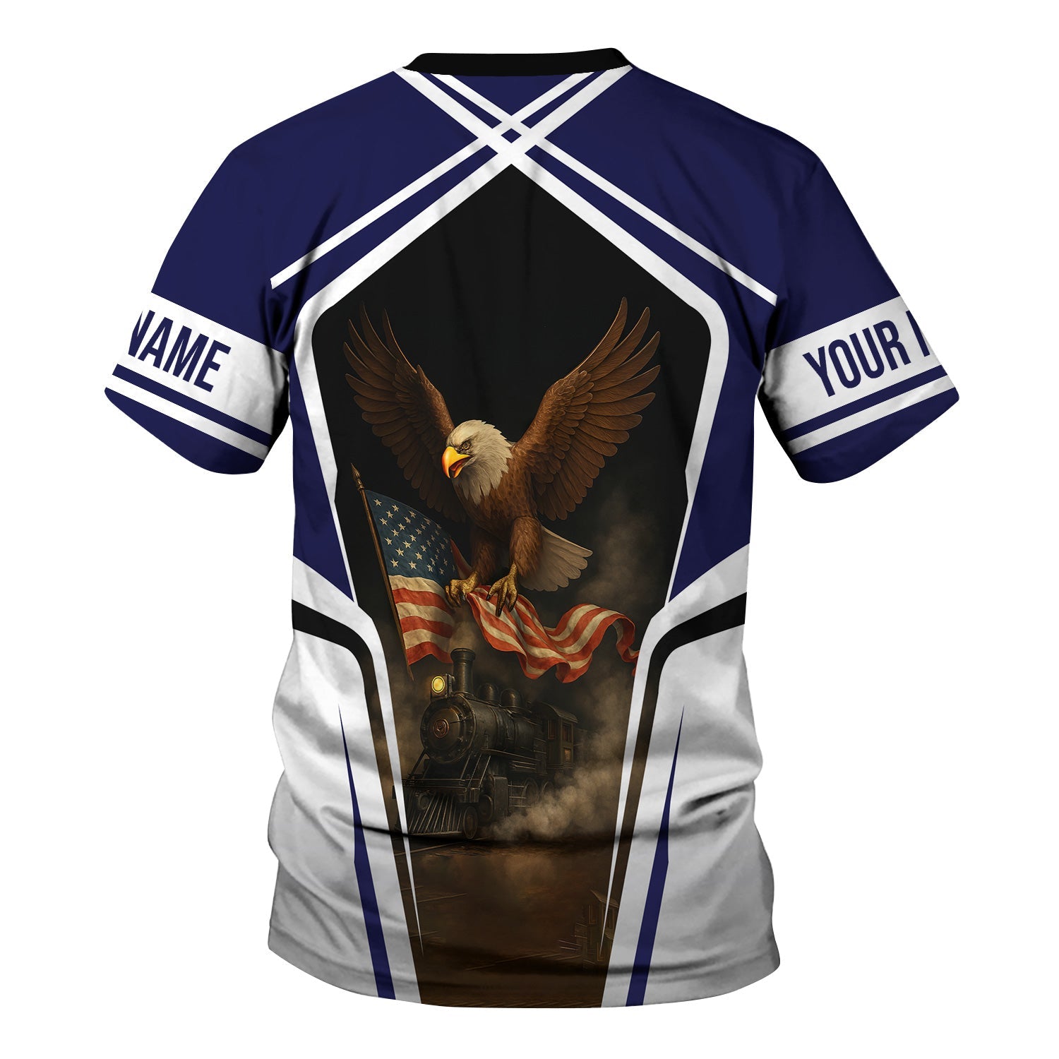 Railspirit Personalized CSX Transportation Railroad T Shirt American Eagle Vintage Train Shirt