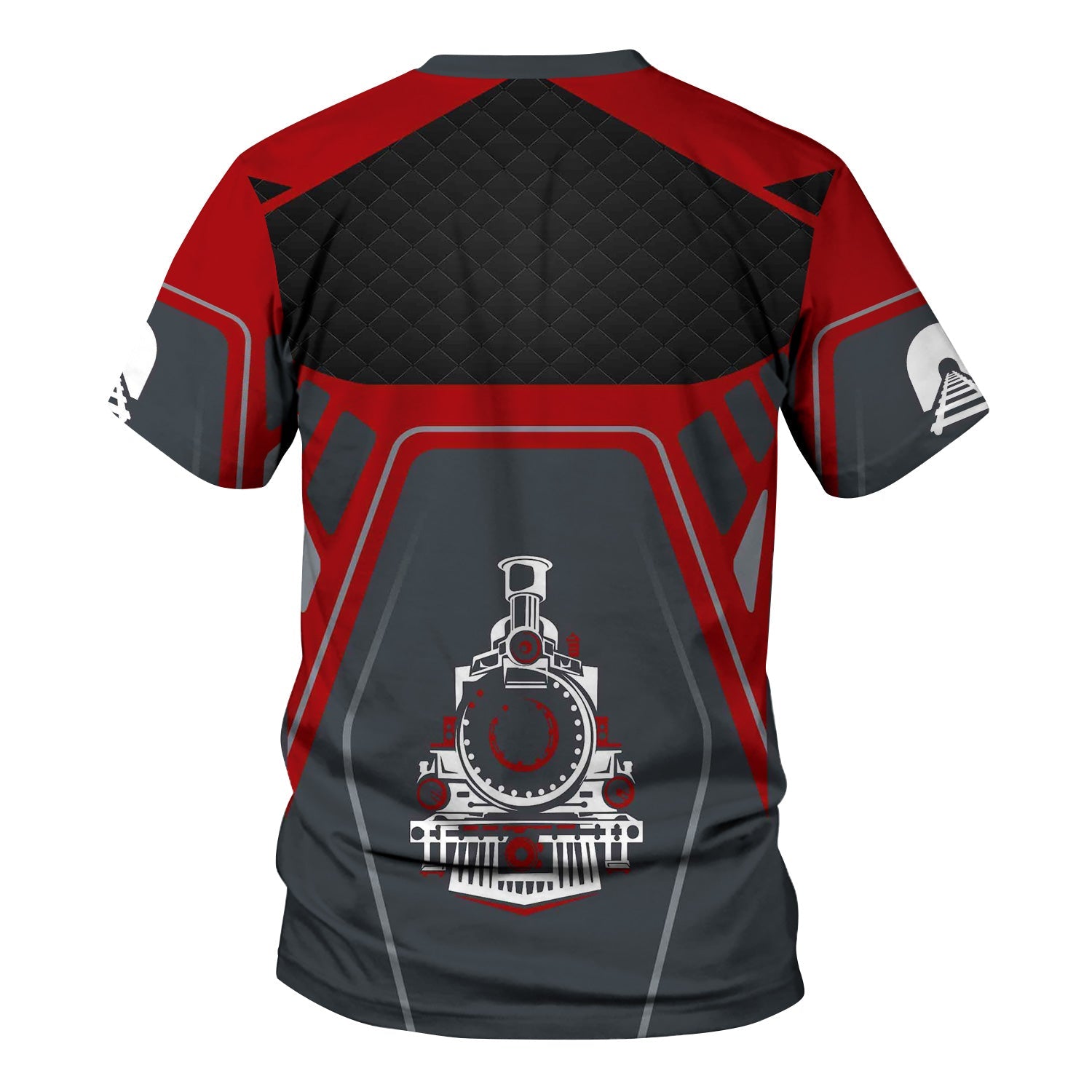 Railspirit Personalized Monon Railroad T-Shirt Steam Locomotive Engine Graphic Train Shirt All Over Print