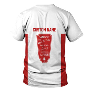 Railspirit Custom Name Bangor And Aroostook Railroad T Shirt Yes I Need All Those Train Printed Shirt
