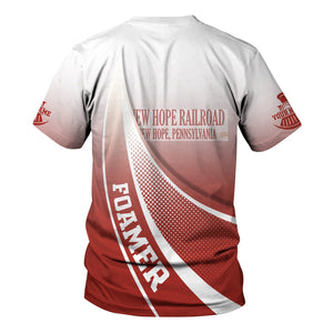 Railspirit Personalized New Hope Railroad T-Shirt Railway-Themed Style Shirt Gift Idea For Trainspotter