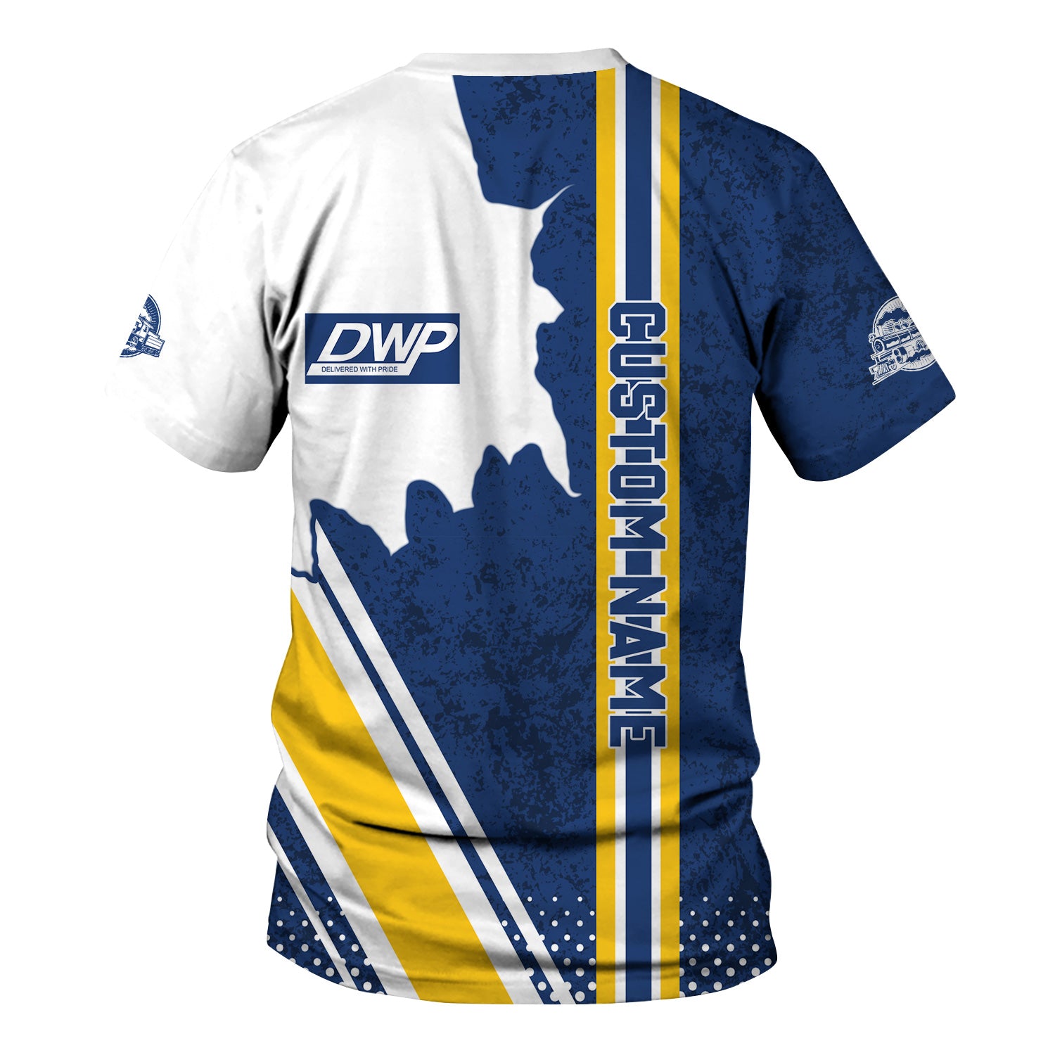 Railspirit Personalized Duluth, Winnipeg and Pacific Railway T-Shirt All Over Printed Unisex Shirt