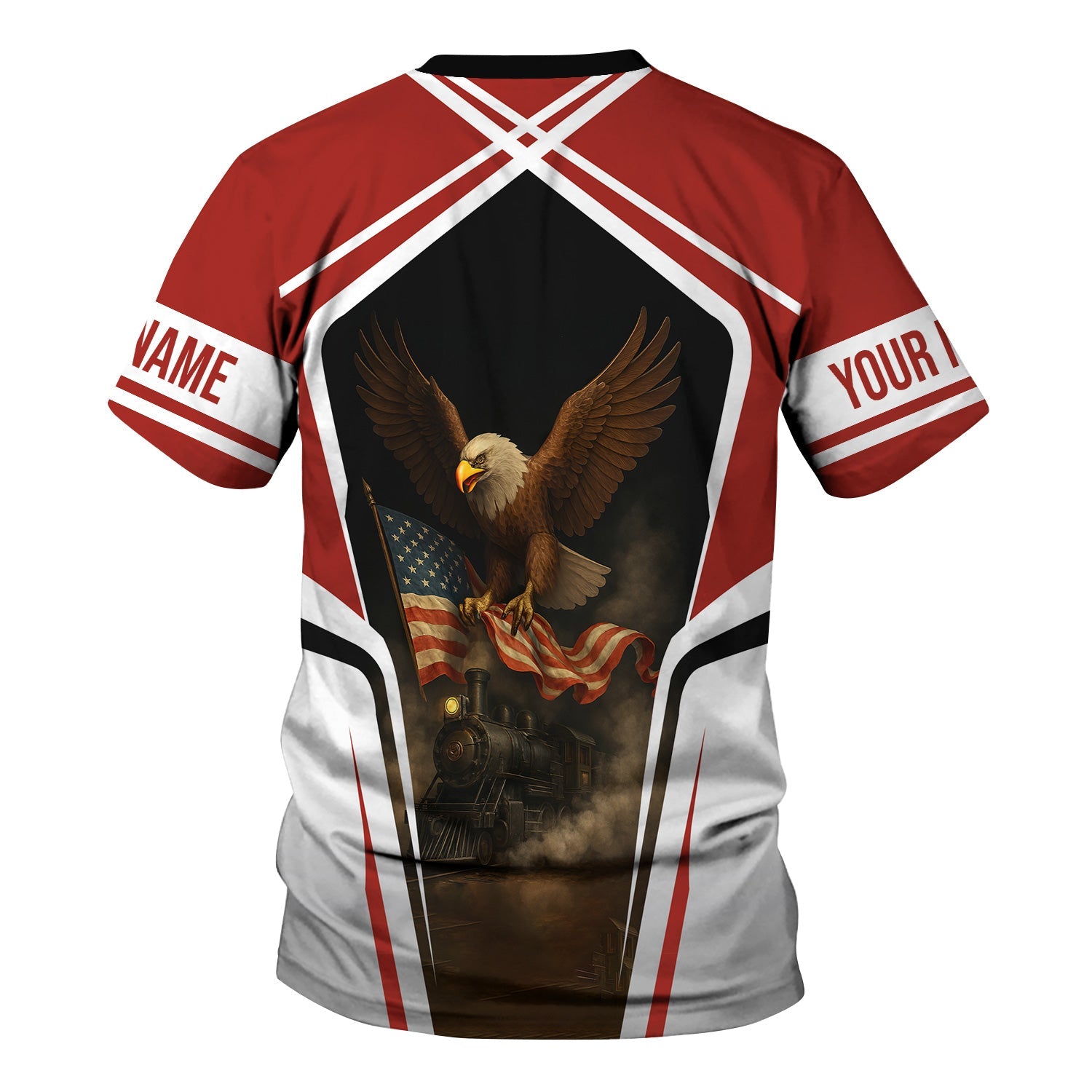 Railspirit Personalized New Hope Railroad T Shirt American Eagle Vintage Train Shirt