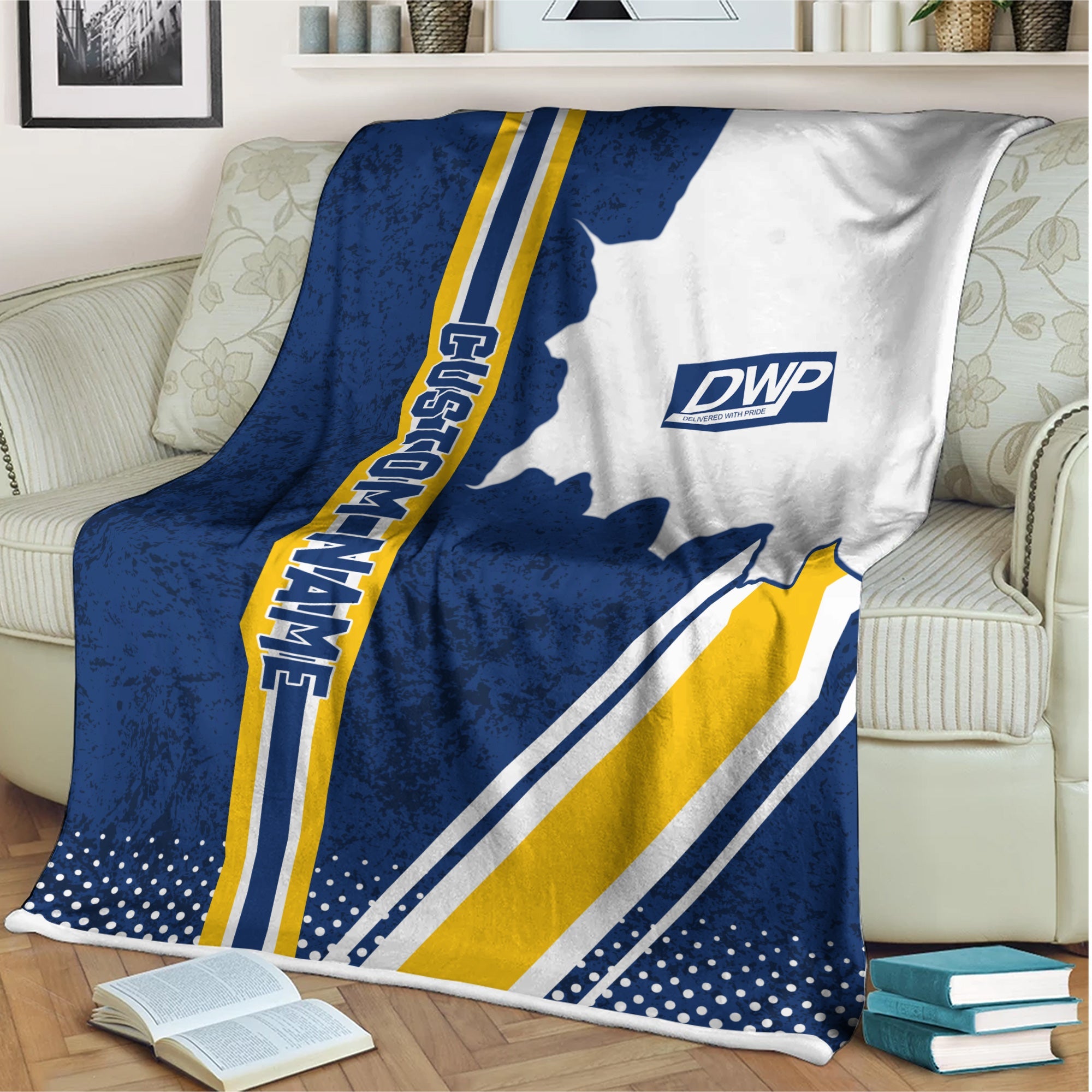 Railspirit Personalized Duluth, Winnipeg and Pacific Railway Blanket Vintage All Over Printed Blanket