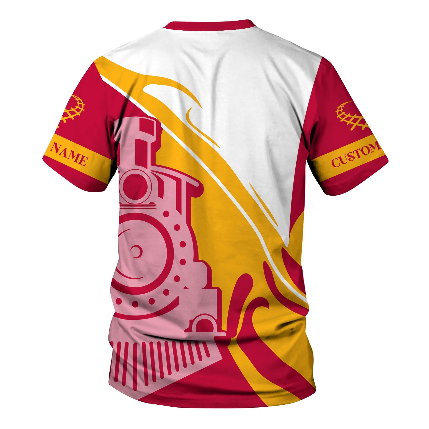 Railspirit Personalized Canadian Pacific Railroad T-Shirt Flame-Inspired Style Shirt Gift Idea For Train Lovers