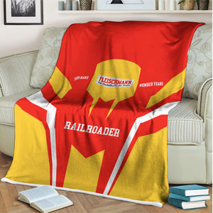 Railspirit Personalized Fleischmann And Western Railroad Blanket Custom Year Railroader Gift Idea For Train Lover