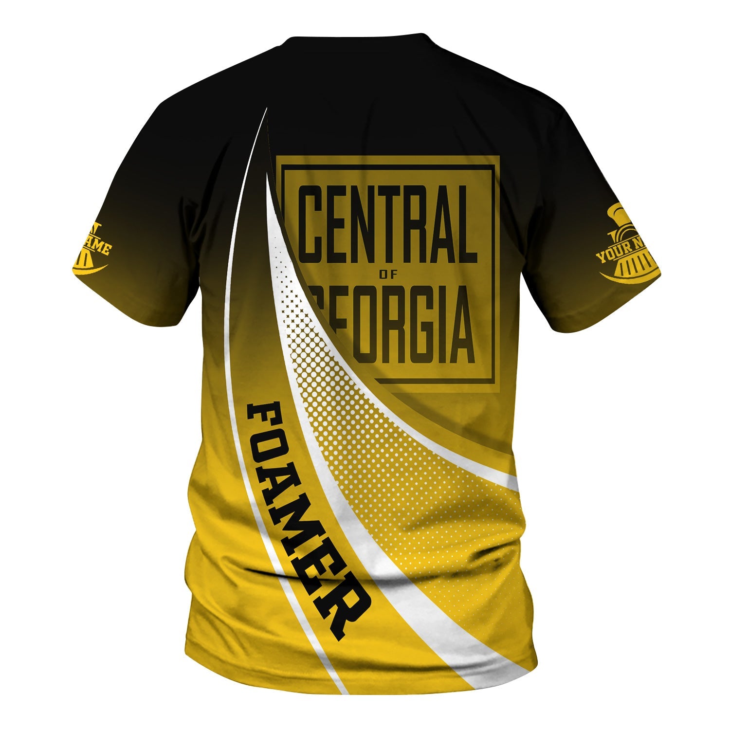 Railspirit Personalized Central of Georgia Railway T-Shirt Railway-Themed Style Shirt Gift Idea For Trainspotter