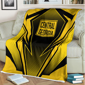 Railspirit Central of Georgia Railway Blanket Lightning Graphic Style Blanket Gift Idea For Train Lover