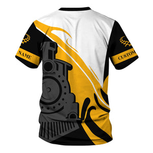 Railspirit Personalized Central of Georgia Railway T-Shirt Flame-Inspired Style Shirt Gift Idea For Train Lovers