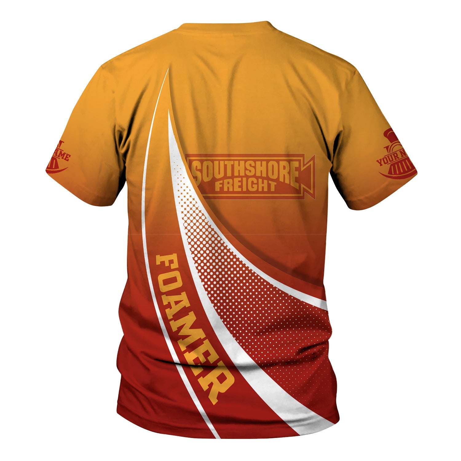 Railspirit Personalized Chicago South Shore and South Bend Railroad T-Shirt Railway-Themed Style Shirt Gift Idea For Trainspotter