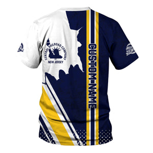 Railspirit Personalized CNJ Jersey Central Railroad T-Shirt All Over Printed Unisex Shirt