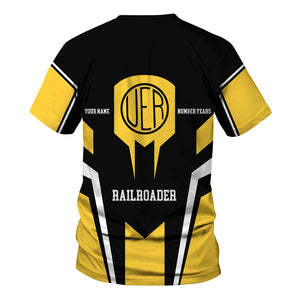 Railspirit Personalized Union Electric Railway T-Shirt Custom Year Railroader Shirt Gift Idea For Train Lover