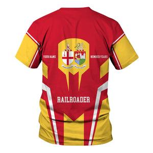 Railspirit Personalized Great Western Railway T-Shirt Custom Year Railroader Shirt Gift Idea For Train Lover